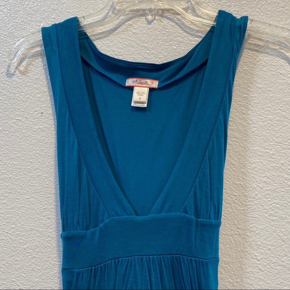 Teal sleeveless dress - perfect for spring!